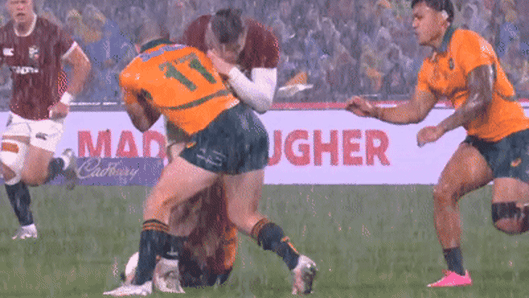 Could this memorable shot in a thrilling Wallabies win be a penalty in the future?
