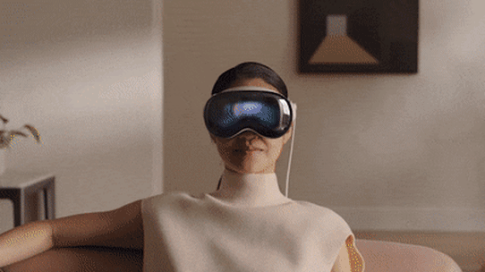 The new Apple Vision Pro headset.