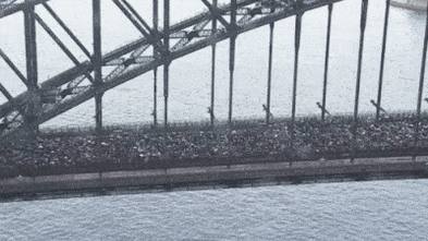 ‘Monumental’: 90,000 halt city with march across Harbour Bridge