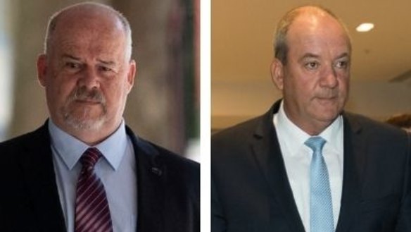 Phillip Elliot (left) was the directo of G8wayinternational, but operated under the silent direction of former Liberal MP for Wagga Daryl Maguire (right).