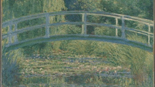 Four images from the Botticelli to Van Gogh exhibition at the National Gallery of Australia. 