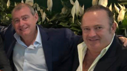 Lev Parnas, left, and Igor Fruman, pictured in May last year.