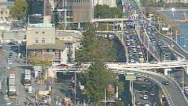 Crashes have caused delays in the Brisbane CBD on Friday afternoon.