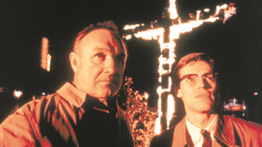 Gene Hackman and Willem Dafoe in Mississippi Burning.