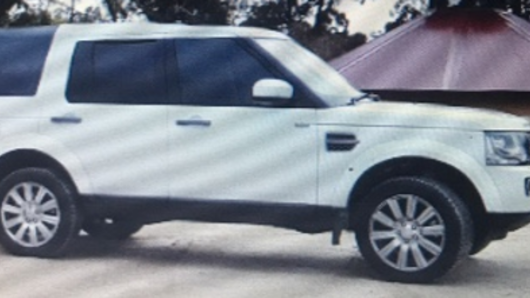 The white 2016 Land Rover Discovery Wagon, registered AJT 166.