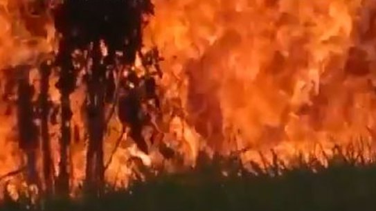 One of the first big fires of the season