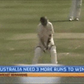 Michael Kasprowicz was caught behind in a thriller at Edbagston in 2005.