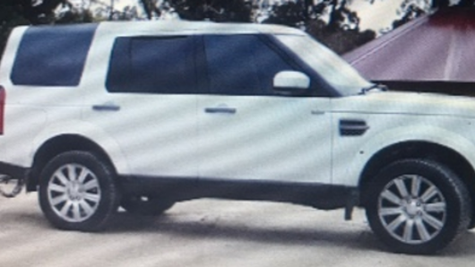 The white 2016 Land Rover Discovery Wagon, registered AJT 166.