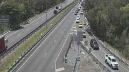Traffic is building after a multi-vehicle crash at Bracken Ridge caused all lanes northbound to close on the Gateway Motorway.