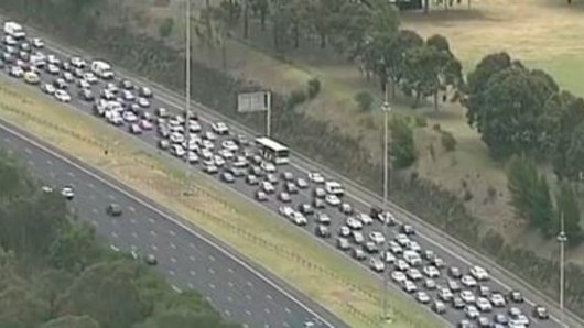 Commuters are being advised to avoid the Eastern Freeway.