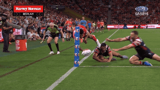 Jamayne Isaako touches down.