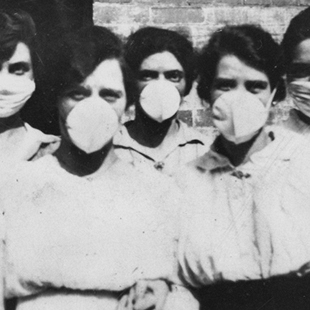 Masks were made compulsory during the Spanish flu outbreak in Australia. 