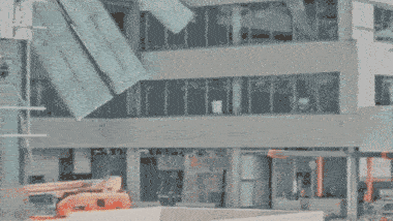 Watch: the horrifying moment roof collapses at Curtin University worksite