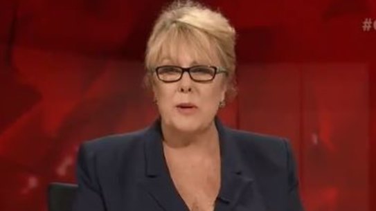 Liberal Party federal deputy president Teena McQueen on Q&A.