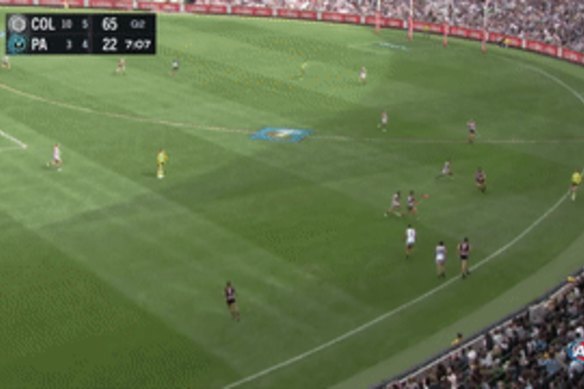 The eye-catching play between Pendlebury and Daicos.