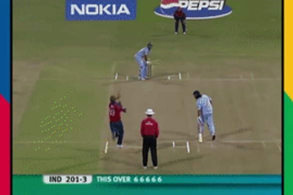 The sixth shot added to the heartache for Stuart Broad.