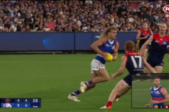 Kysaiah Pickett faces a likely ban for his high bump on Bailey Smith.