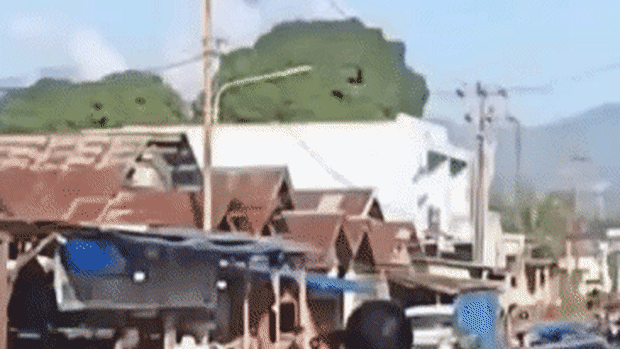 Mount Dukono, located in North Maluku province of Indonesia, erupted at 7.41am local time on Friday.