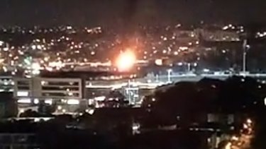 Exploding paint tins as business, house fire light up ...