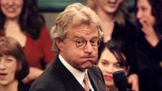 Jerry Springer during a taping of his show.