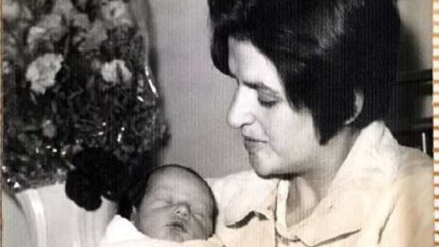 Malama Valkanidis and her second son, baby Chris, born in 1969.