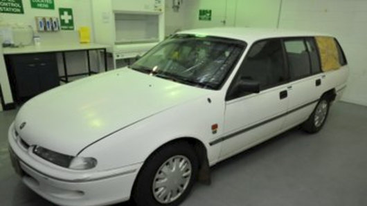 The Holden Commodore Mr Edwards' allegedly used to take Jane Rimmer and Ciara Glennon from Claremont. 