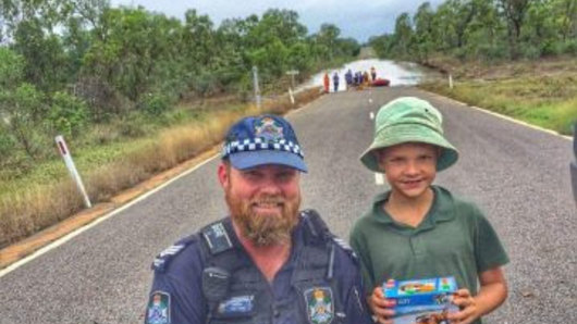 Police from Charters Towers in the Townsville District have been out and about over the past few weeks, assisting with the evacuation of stranded motorists and the re-supply of grazing property owners in the area.