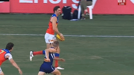 Sam Switkowski’s smother on Sunday helped Fremantle mount a comeback.  