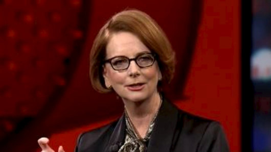 Julia Gillard revisits rivalry with Tony Abbott in Q+A appearance