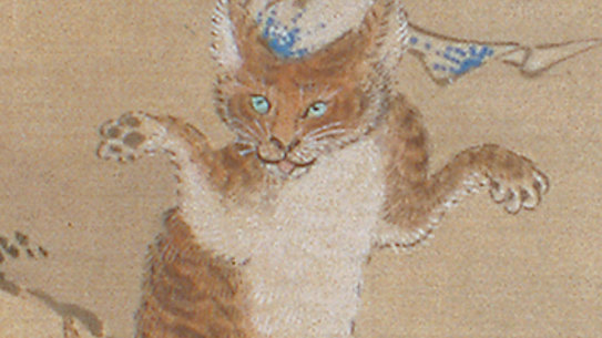 Nekomata (Forked cat) from Toriyama Sekien's  Night procession of the hundred demons 1772–81.