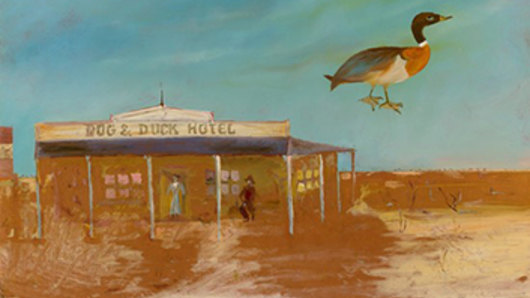 Dog & Duck Hotel by Sidney Nolan, 1948.