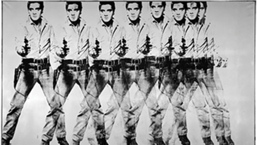 Eight Elvises: 1963 silkscreen print by Andy Warhol.