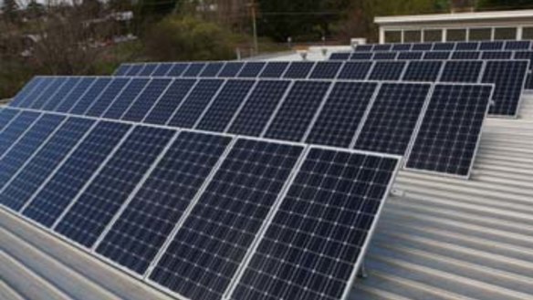 Solar panels and batteries on classrooms are expected to save thousands of dollars a year in electricity costs.