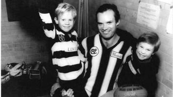 Lexie Bennett, aged 8, David Bennett and James Bennett, aged 5.