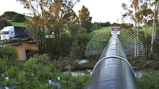 The north-south pipeline has not been used since 2010.