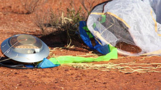 The Hayabusa capsule landed at Woomera in South Australia after collecting dust form the asteroid Itokawa.