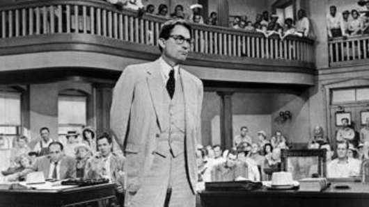 Gregory Peck as Atticus Finch in <i>To Kill a Mockingbird</i>. 