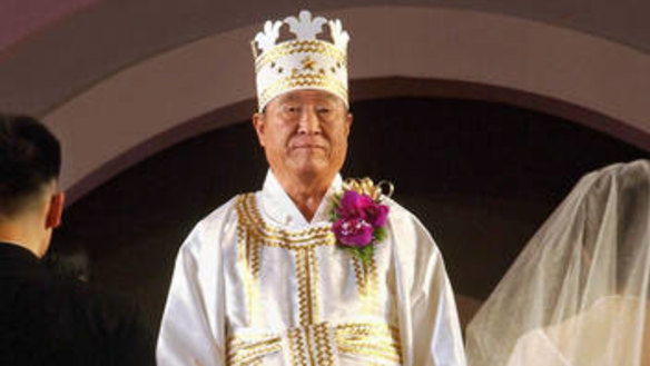 The late Reverend Moon Sun-myung, founder of the Unification Church.