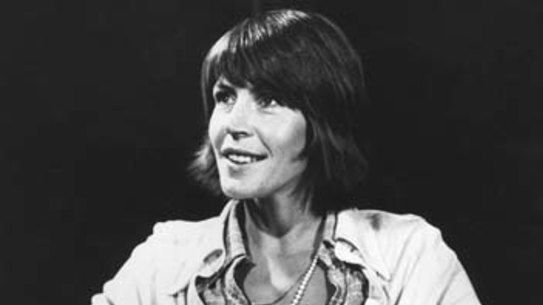Australian singer, Helen Reddy, at a press conference in Sydney, 9 November 1973.