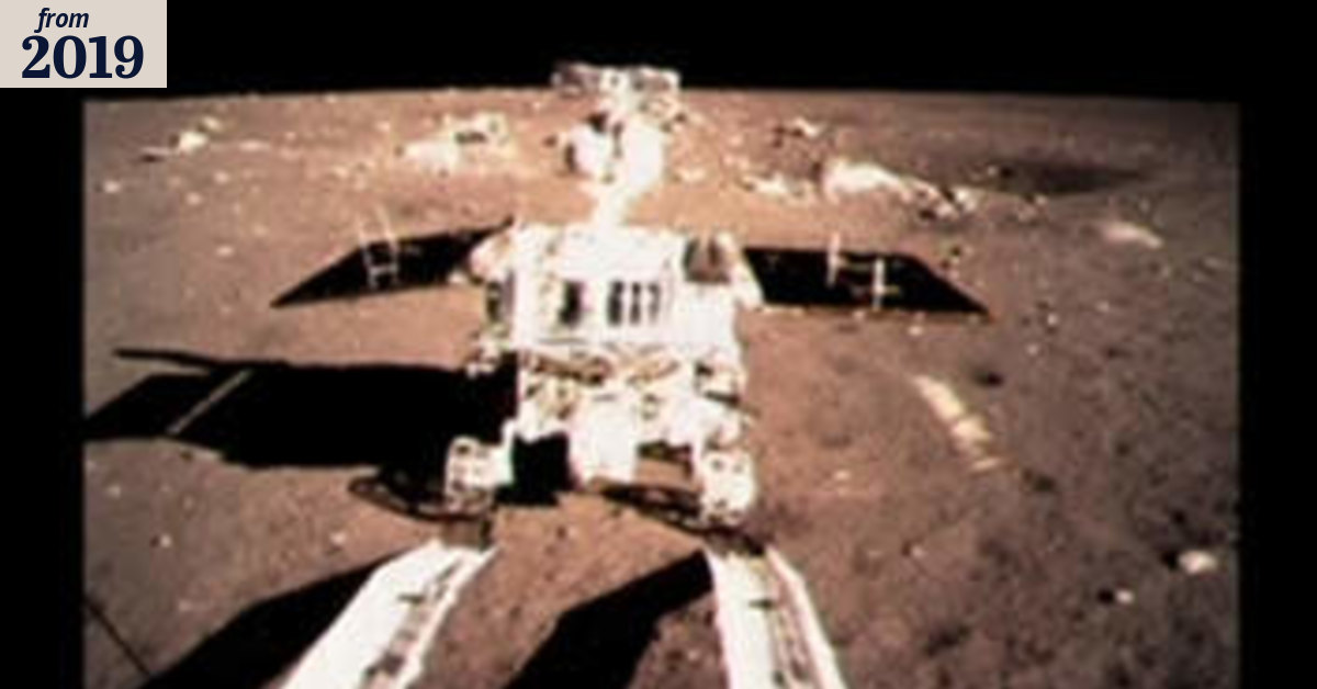 Jade Rabbit awakes from its nap on the dark side of the moon