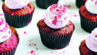 Purple and pink cupcakes were on offer in offices across Australia on Wednesday.