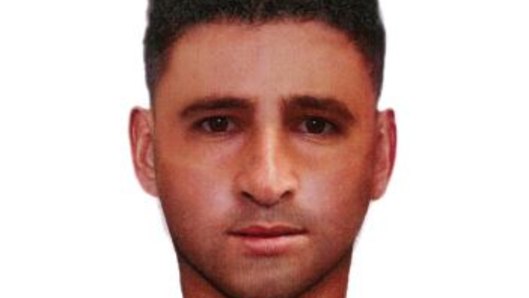 A computer-generated image of the man wanted over the campsite attack.
