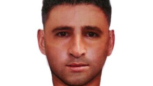 Police also released this image of a man with an Italian accent and twitching eyes who is believed to be connected to the shovel attack.