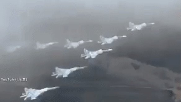Chinese fighters near Taiwan’s airspace.