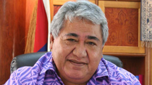 Samoan Prime Minister Tuilaepa Aiono Sailele Malielegaoi.