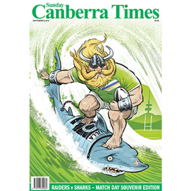 The Canberra Times front page illustration for September 10, 2012.