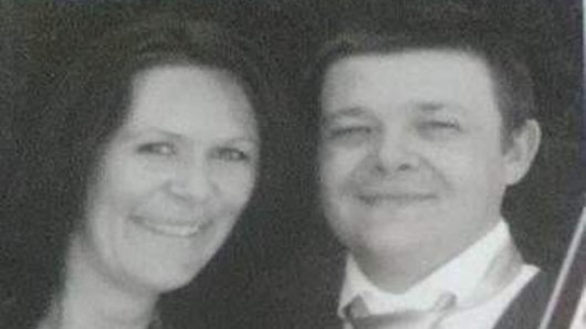 Michael Wilson was fatally stabbed in Hastings on Sunday. Pictured with his wife, Kim. 