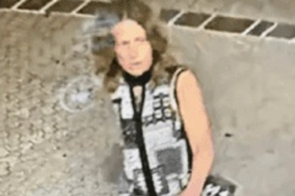CCTV footage of a woman who entered the Brisbane River about 2am on Friday.
