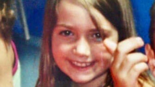 Courtney Herron as a child at a birthday party. 