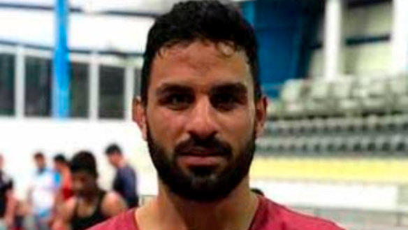 Greco-Roman wrestler Navid Afkari, who was executed in an Iranian prison.